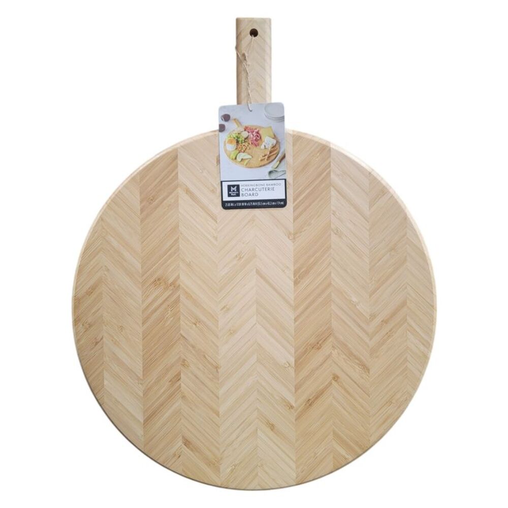 Member's Mark Herringbone Bamboo Wood Charcuterie Board
